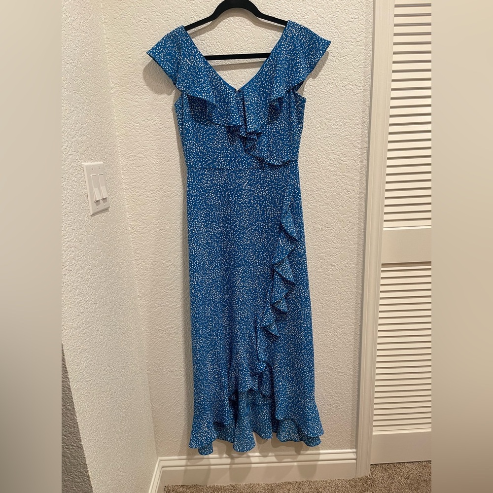 London Times Blue Dress